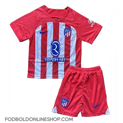 Atletico Madrid Hjemme Trøje Børn 2023-24 Kortærmet (+ Korte bukser)